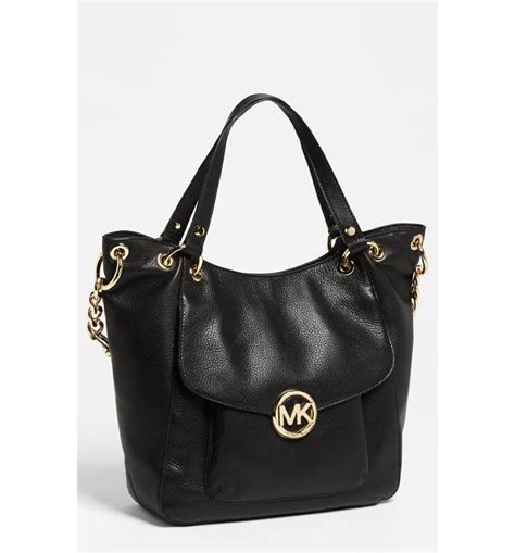 michael kors fulton large leather satchel|Michael Kors manhattan leather satchel.